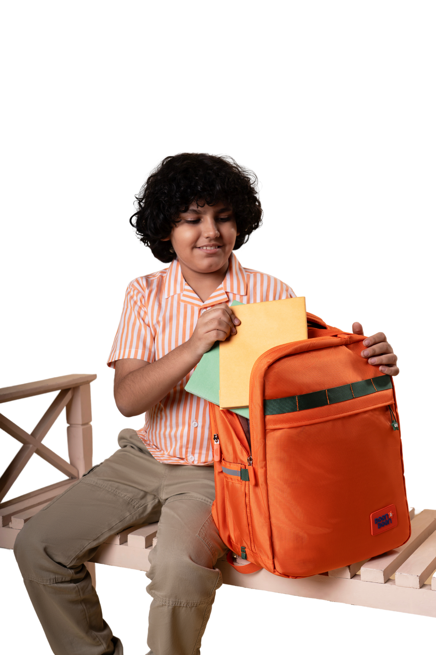 Boon & Boon Origin school bag in Orange for kids aged 7-11
