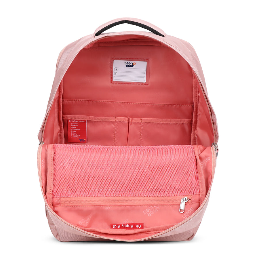 Boon & Boon Origin school bag in Blush Pink for kids aged 7-11