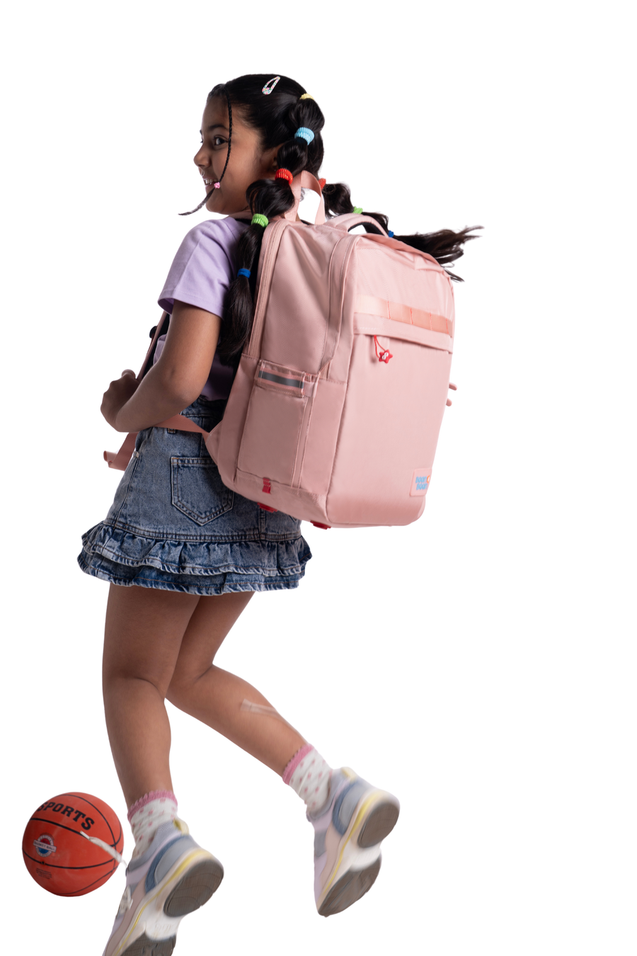 Boon & Boon Origin school bag in Blush Pink for kids aged 7-11